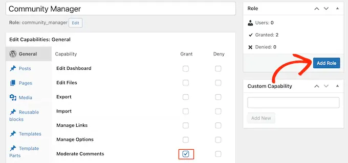 Tworzenie roli menedżera społeczności do moderowania komentarzy w WordPress