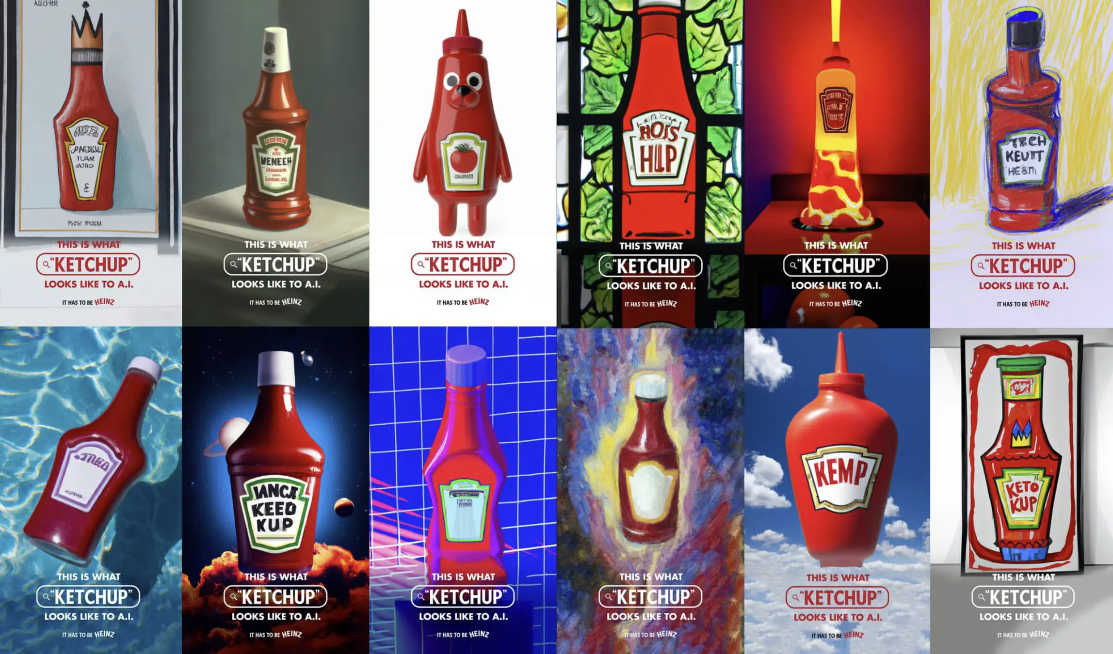 Image générée par l'IA du ketchup Heinz