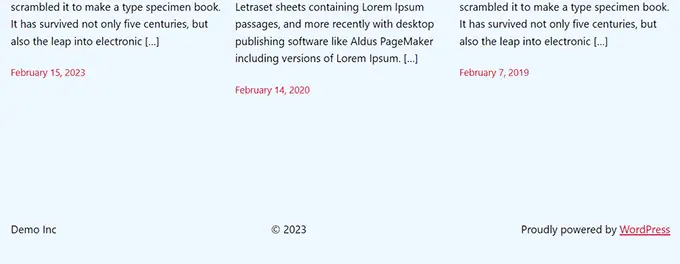 Previzualizarea datei drepturilor de autor cu plugin