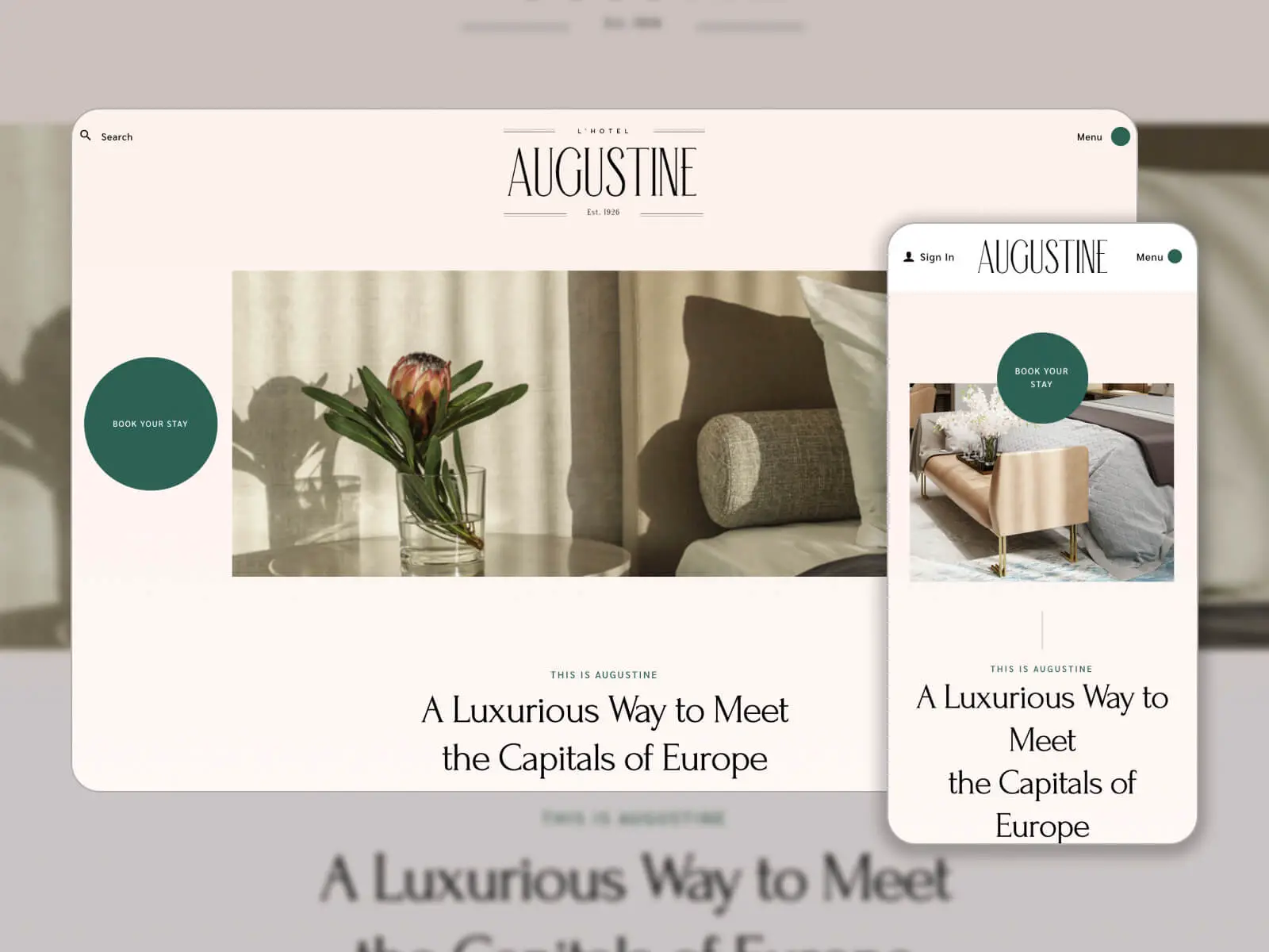 Collage of Augustine - template WordPress BnB yang responsif dan siap retina dalam skema warna perak, dimgray, kerang, darkslategray, dan darkgray