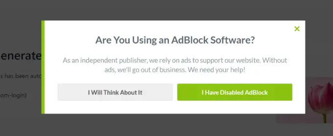 Ad blocker campaign preview