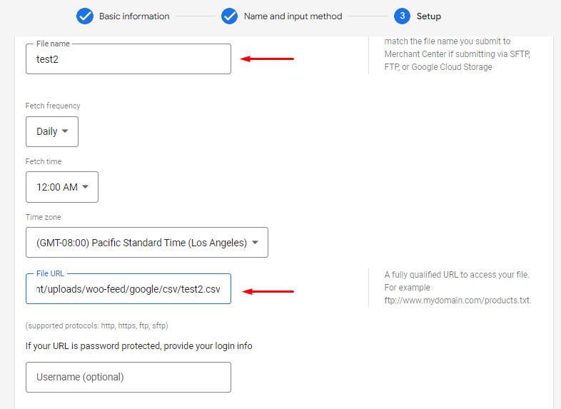 WooCommerce 製品フィードを貼り付けます