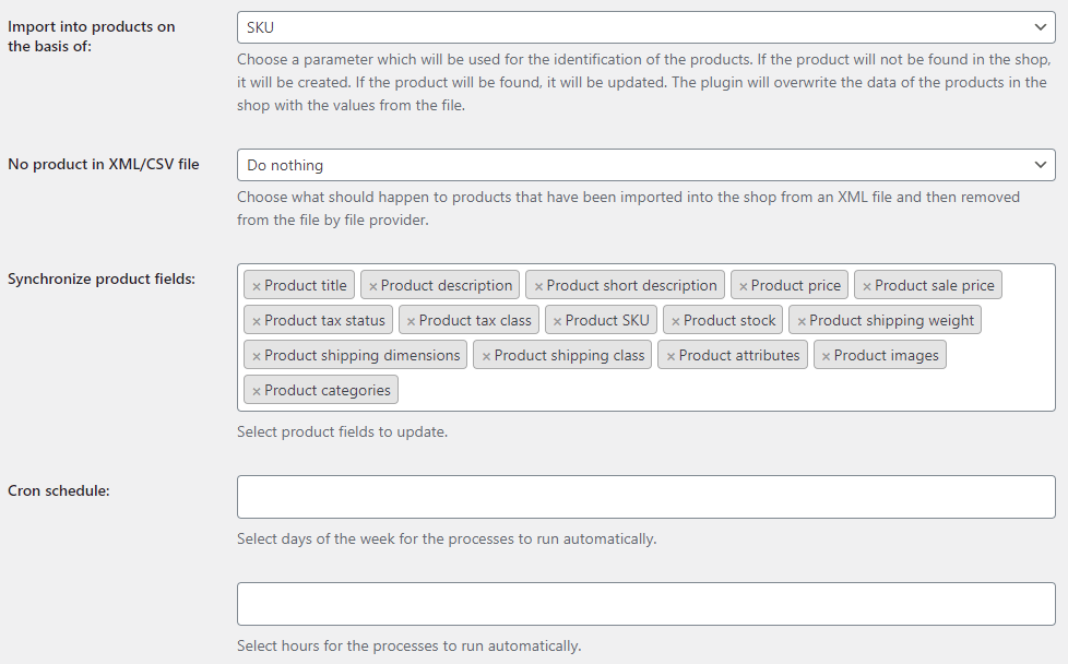 Mapeo y sincronización de categorías en Dropshipping XML WooCommerce