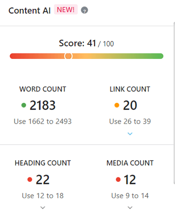 Clasează Sugestiile AI de conținut matematic pentru SEO