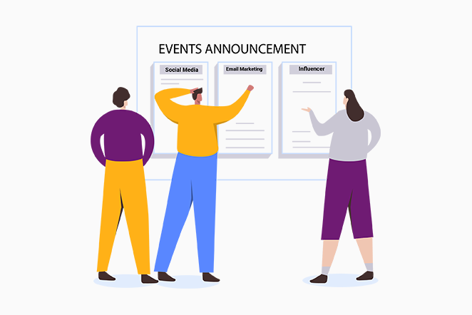 Promotion d'événements - Créer un site Web d'événement