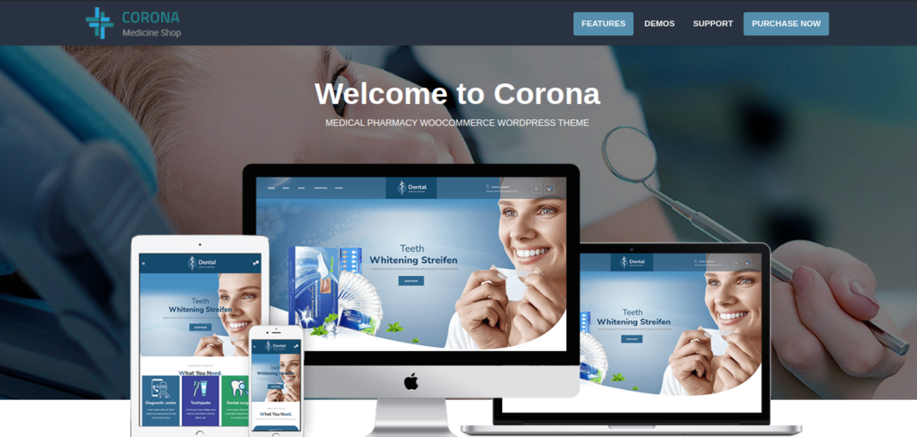 ธีม Corona Wp