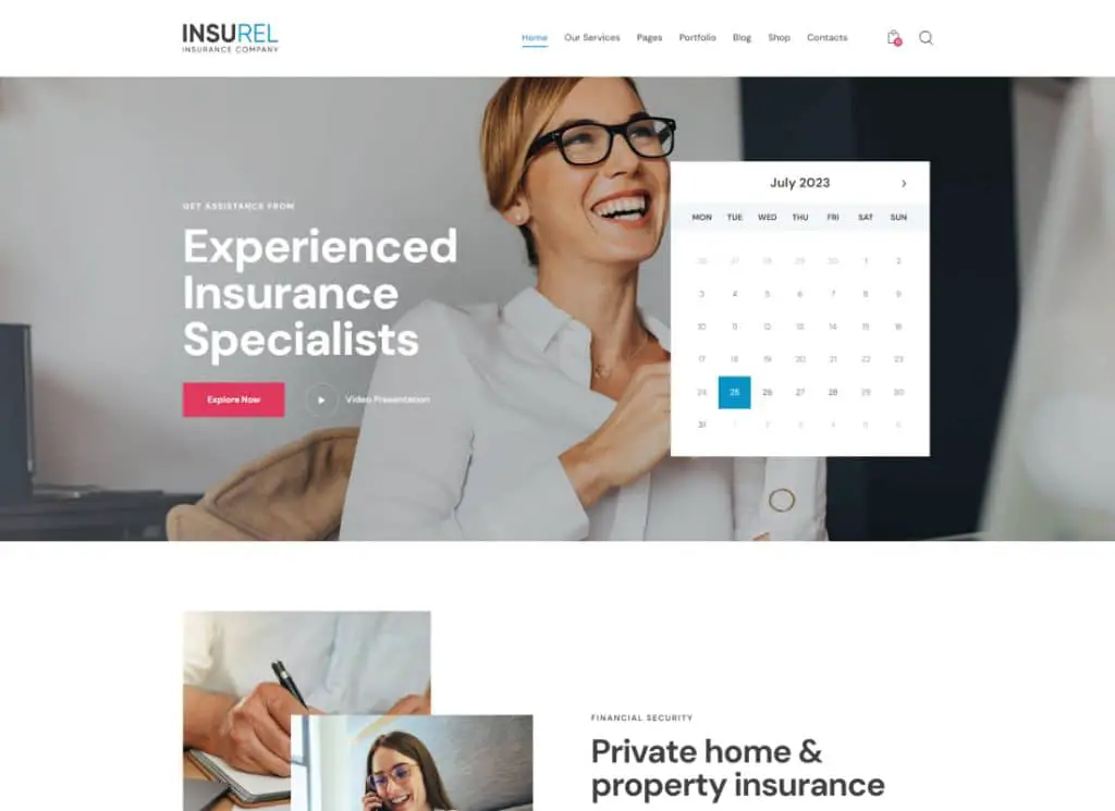 InsuRel | Tema WordPress pentru asigurări și finanțe