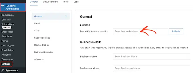 Adding a license key to a WordPress plugin