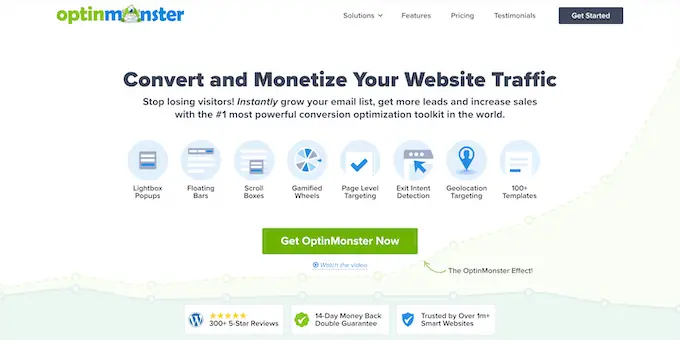 The OptinMonster conversion optimization plugin