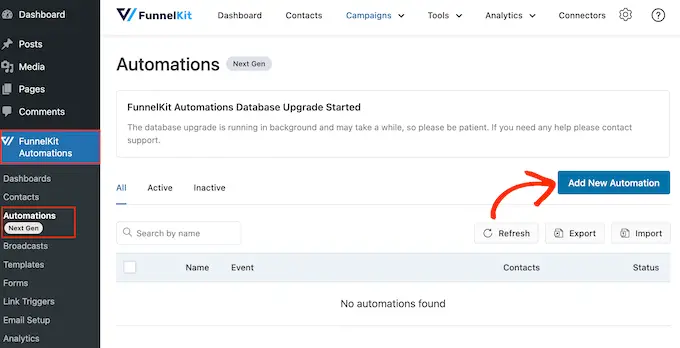 Creating a birthday reminder workflow using FunnelKit Automations