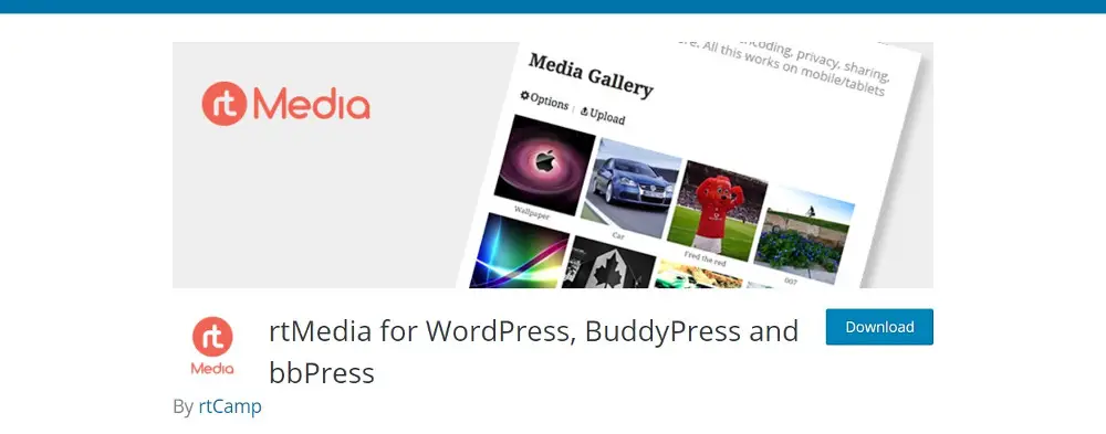 Pluginuri BuddyPress - rtMedia