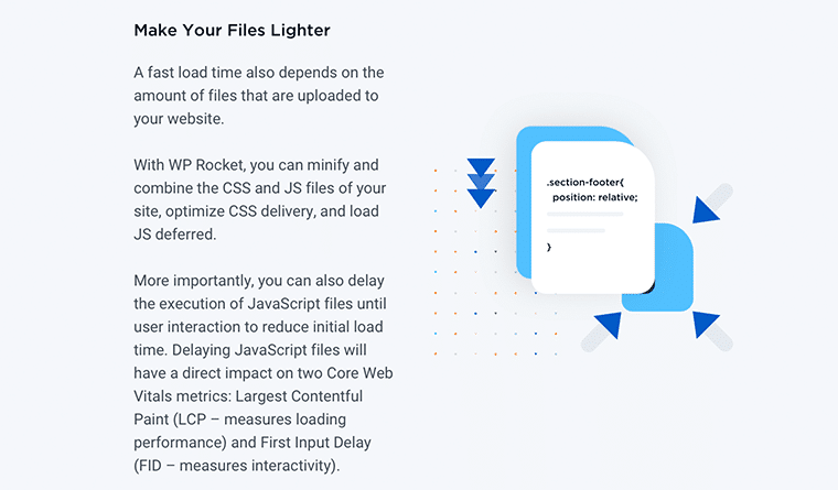 WP Rocket - Minificazione dei file