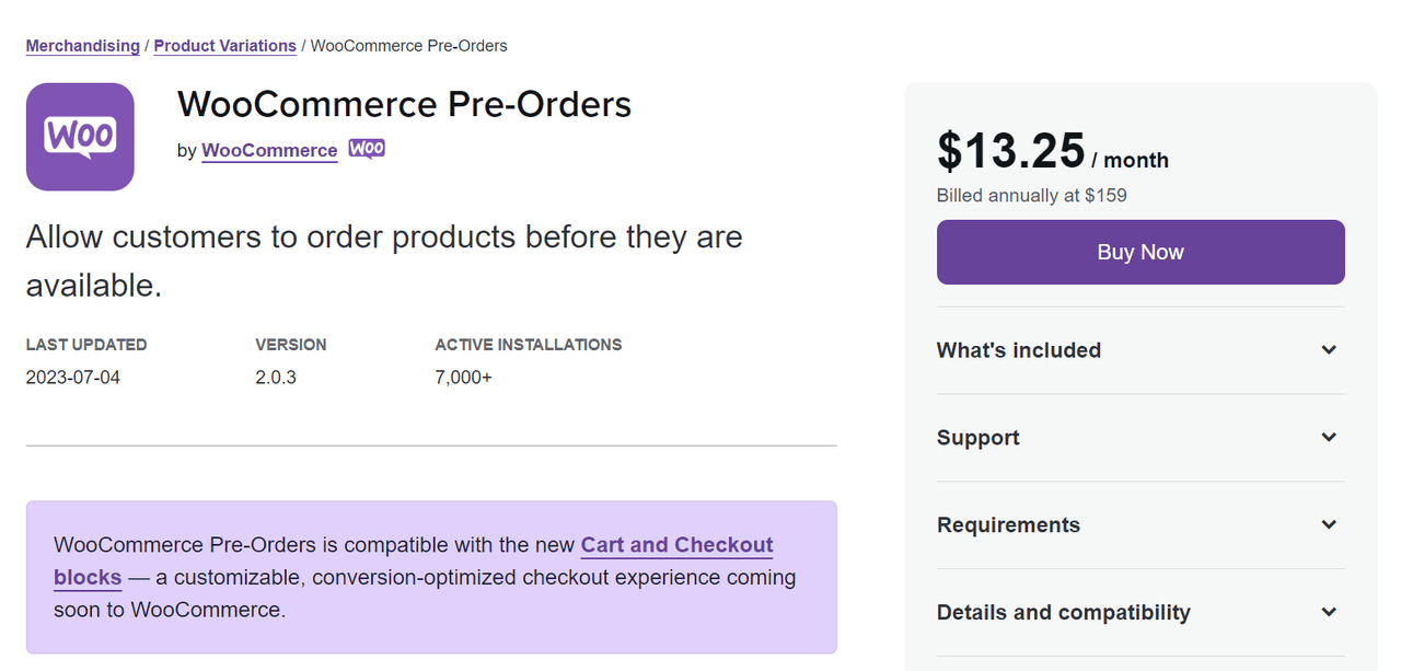 Pre-Order WooCommerce