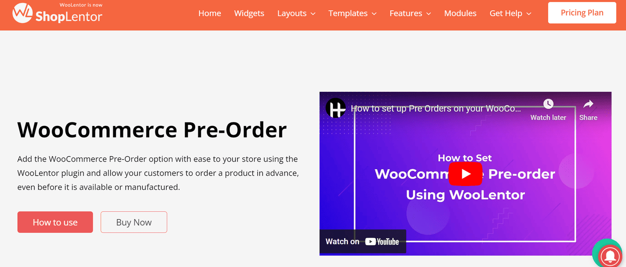 WooLentor WooCommerce 선주문 플러그인