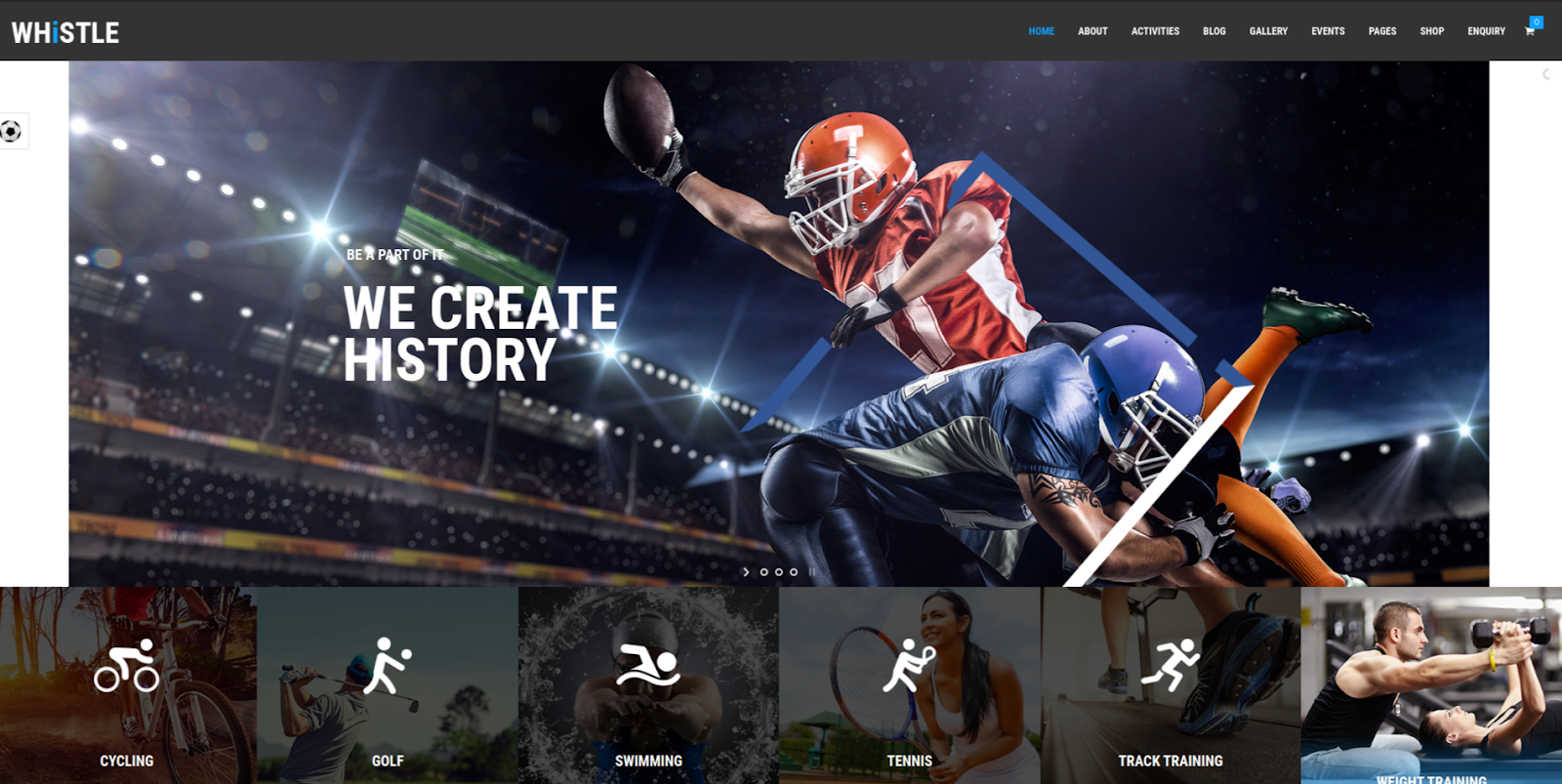 Whistle Sports WordPress-Themes