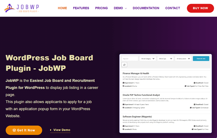 Prezentare generală a pluginului WordPress JobWP