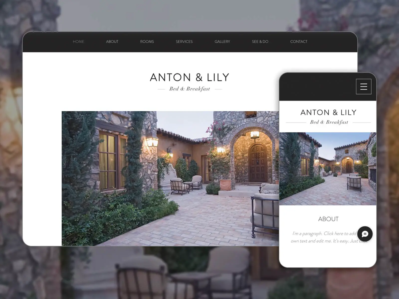 Picture of ANTON _ LILY - best intuitive navigation hotel reservation website template for easy exploration in darkgray, white, gray, dimgray, and darkslategray color palette