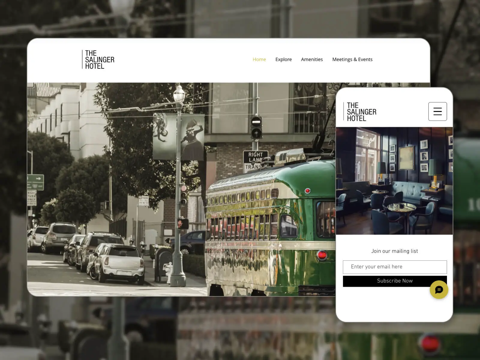 Picture of THE SALINGER HOTEL - attractive and user-friendly hotel booking WP theme in darkolivegreen, white, silver, gray, and darkslategray color array