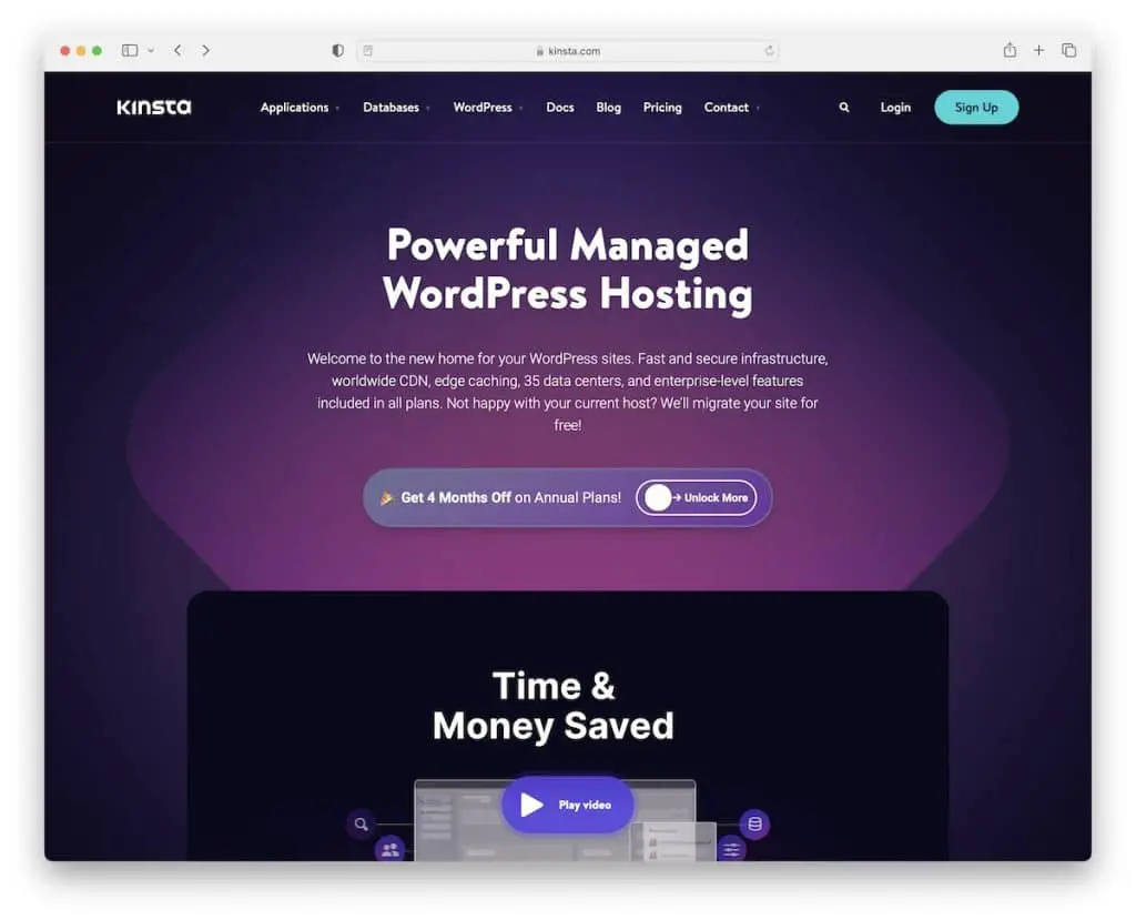 alojamento wordpress gerido kinsta