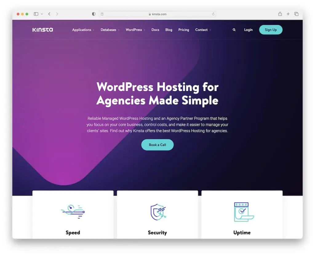 hospedagem kinsta wordpress para agências