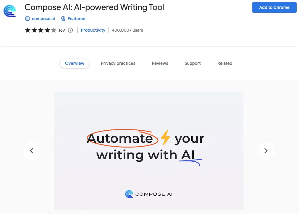 Best AI Chrome Extensions: Compose AI