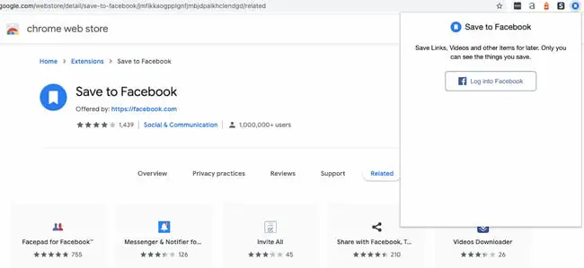 Chrome Extensions for Social Media: Save to Facebook