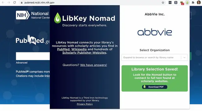 Chrome Extensions for Content Sourcing: LibKey Nomad