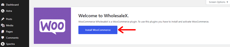 Установите плагин WooCommerce