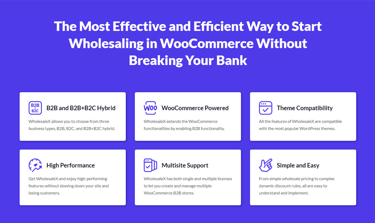 Aperçu rapide du plugin WholesaleX - Plugin WooCommerce Wholesale