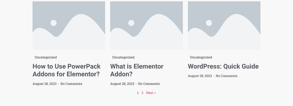 Elementor の高度な投稿ウィジェット