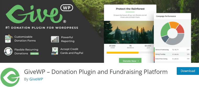 GiveWP Wtyczka darowizn WordPress - Przyjmuj darowizny na stronie WordPress