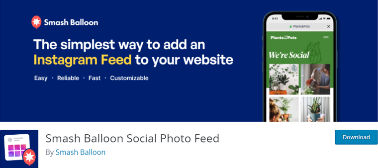 Plug-in per feed di foto sociali di Smash Balloon