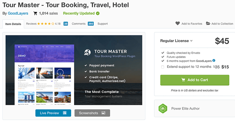 Tour Master – 最佳 WordPress 旅行預訂插件