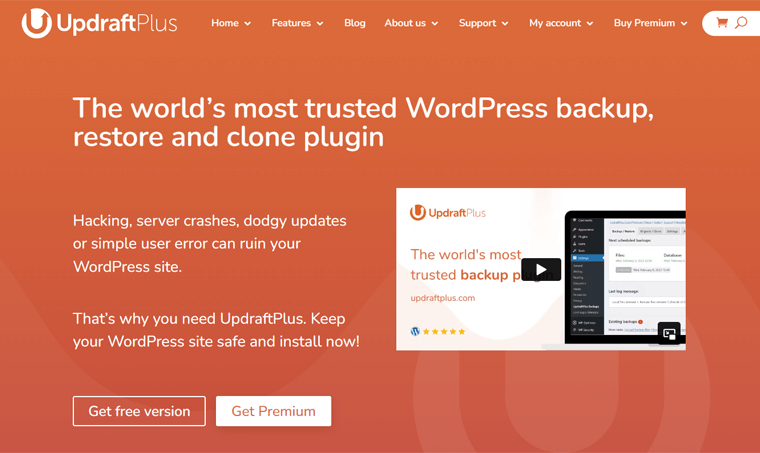 UpdraftPlus — wtyczka do tworzenia kopii zapasowych WordPress