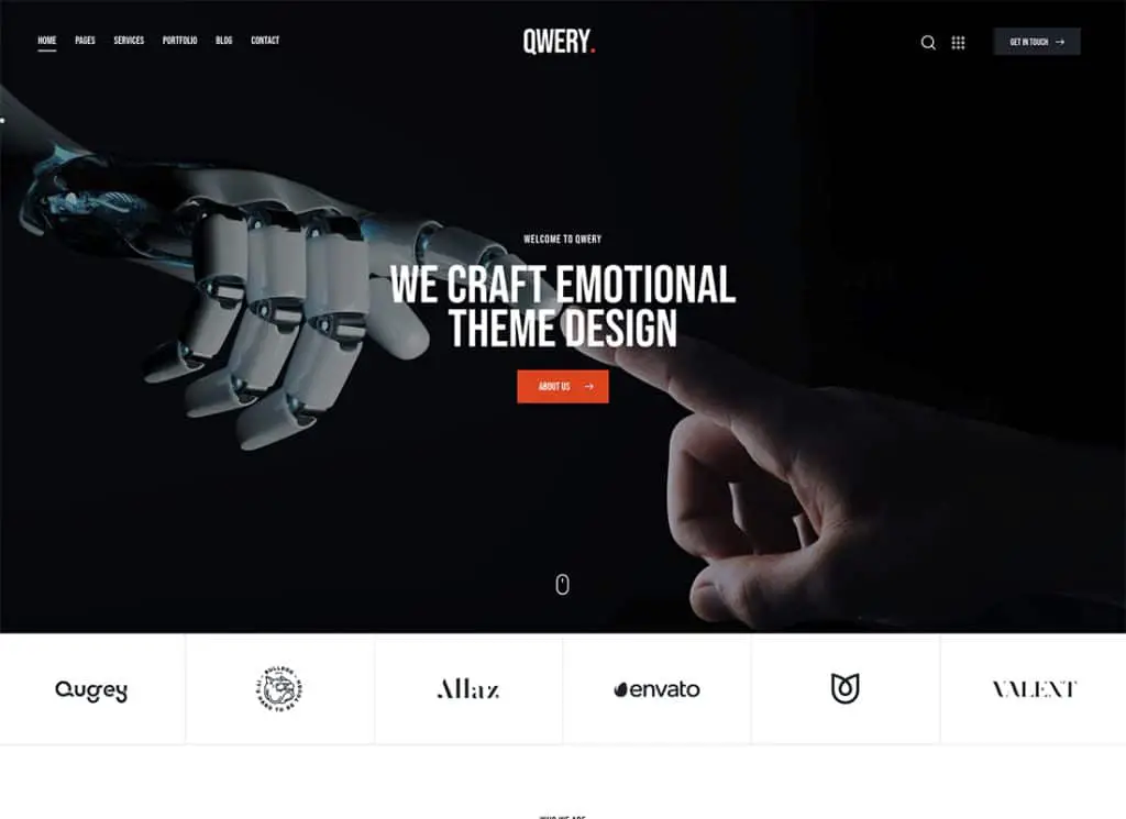 Qwery — wielofunkcyjny motyw biznesowy WordPress i WooCommerce + ChatGPT