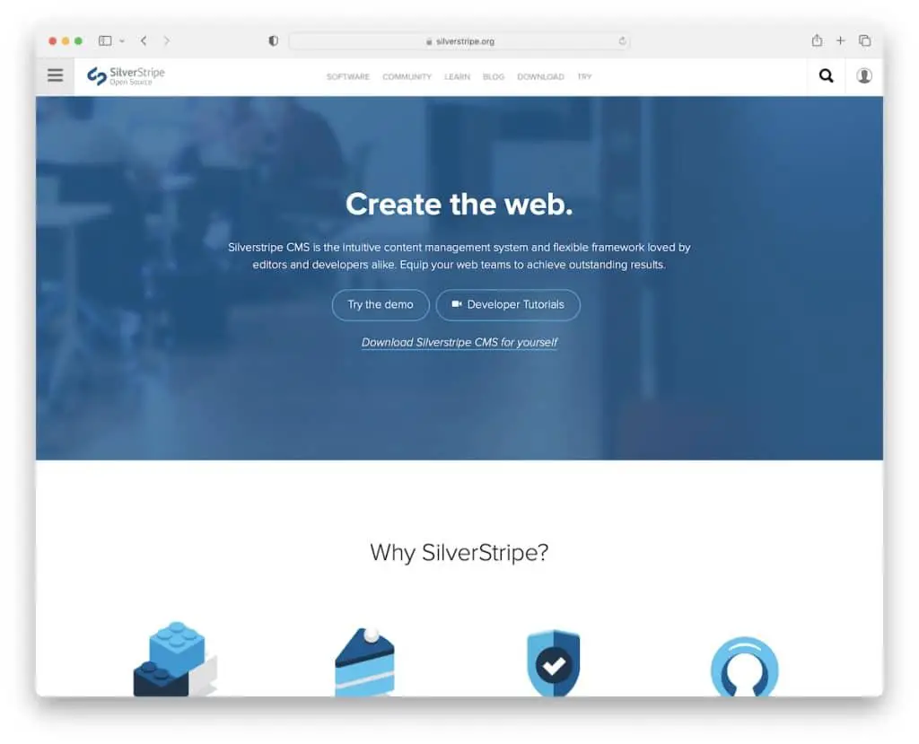 créateur de site Web open source silverstripe