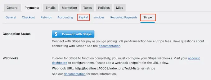 Adding a Stripe payment gateway to a stock photo website