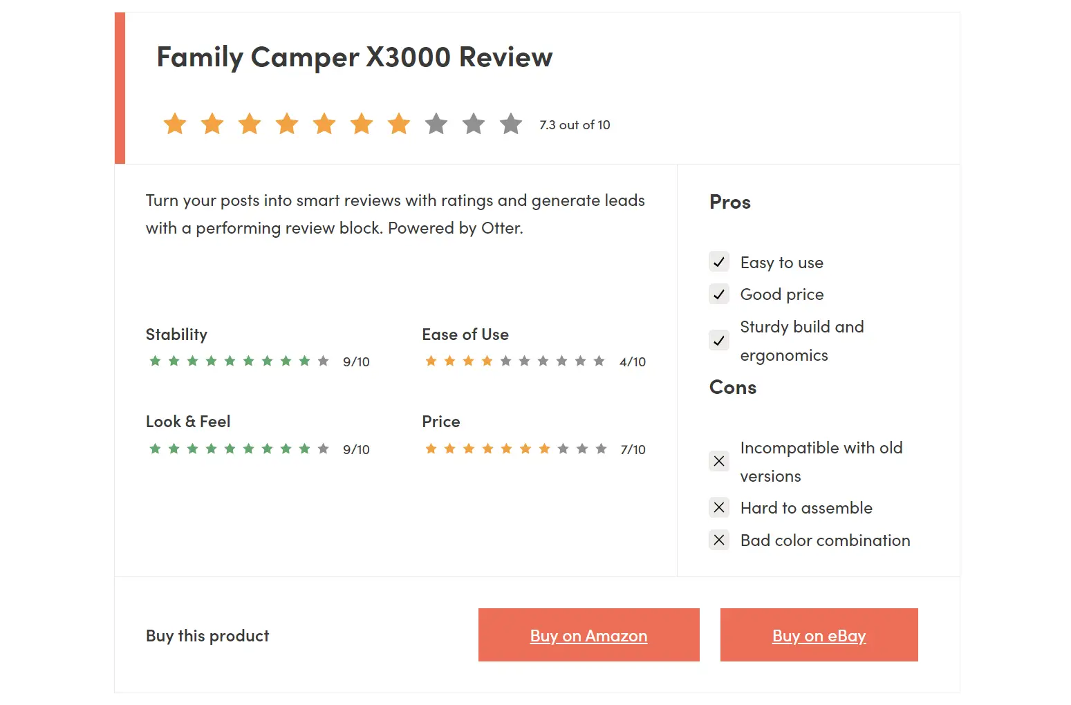 Cómo crear un sitio web de comparación de precios utilizando bloques de reseñas de productos.