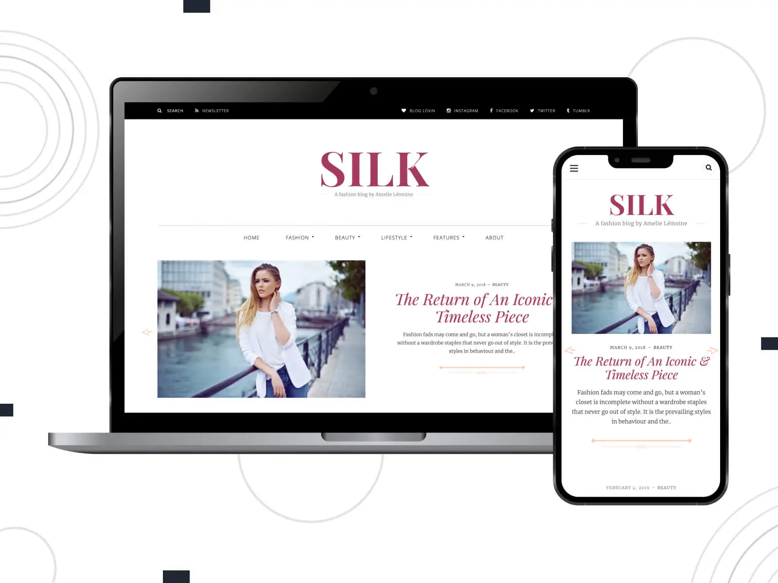 รูปภาพของ Silk Lite - เทมเพลต WordPress แนวศิลป์พร้อมเค้าโครงนิตยสารที่เหมาะสำหรับเนื้อหาข่าวและบล็อกในอาร์เรย์สีมิดไนท์บลู, ไลท์เลจเกรย์, แทน, ดาร์กสเลทเกรย์ และแดงอินเดีย