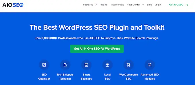 The All in One SEO (AIOSEO) search engine optimization plugin