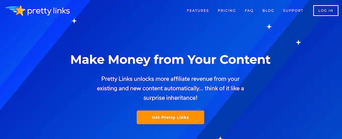 The Pretty Links affiliate plugin for WordPress