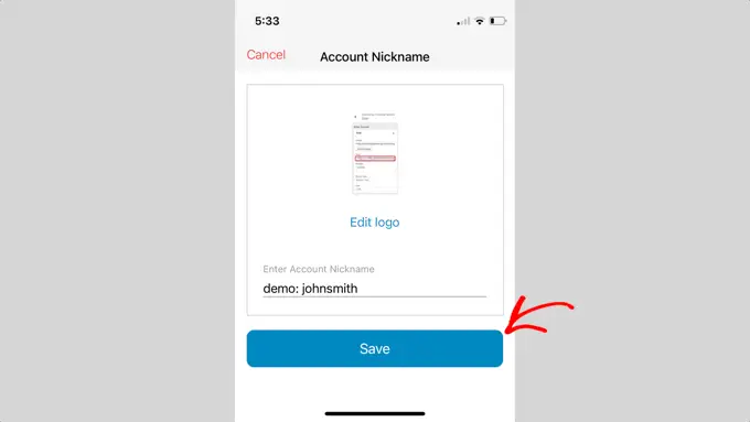 Save Your New 2FA Account