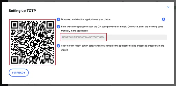 Use Your Authenticator App to Scan the QR Code