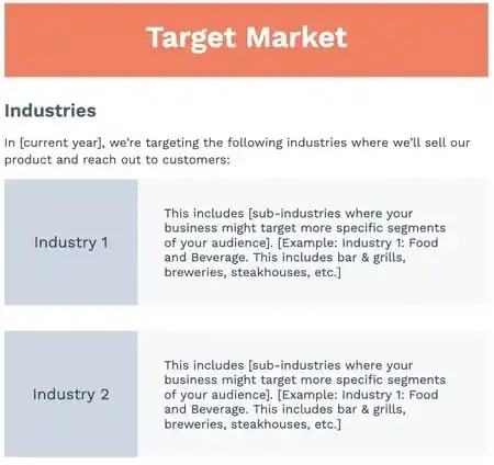 modèle d'analyse client de plan marketing