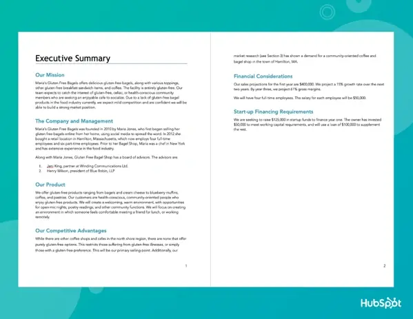 Ejemplo de plan de negocios: ejemplo de resumen ejecutivo