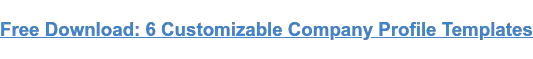 ดาวน์โหลดฟรี: เทมเพลตโปรไฟล์บริษัทที่ปรับแต่งได้ 6 แบบ