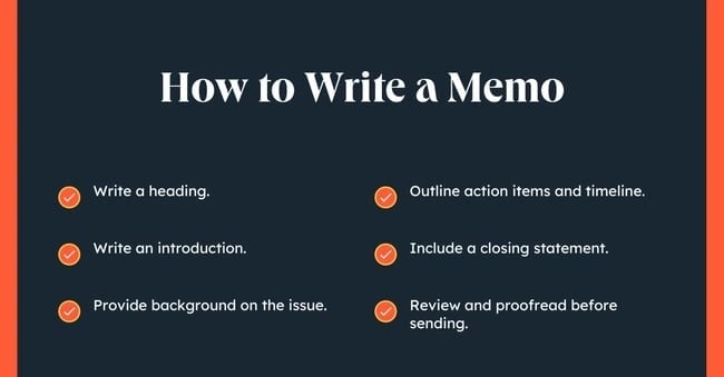 So schreiben Sie eine Memo-Infografik mit Schritten