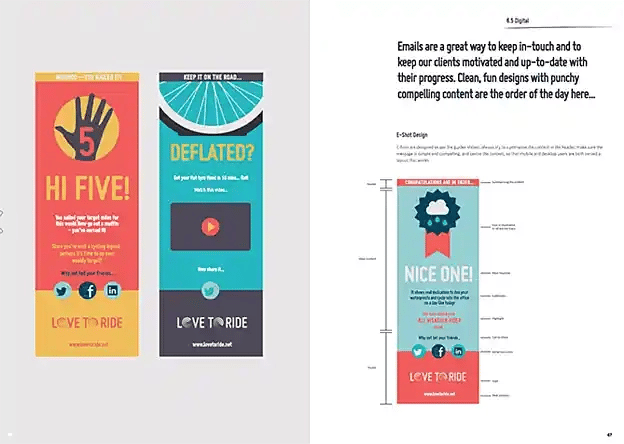 Pautas infográficas para Love to Ride