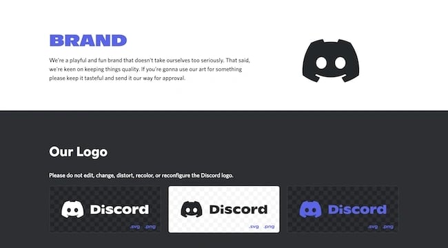 руководство по использованию бренда и логотипа Discord