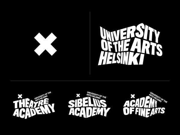 tipografía de la guía de estilo de la marca de la universidad de las artes helsinki